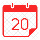 Twenty Calendar Calender Icon