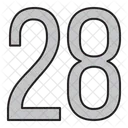 Numbers Days 28 Icon