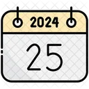 Twenty Five Calendar 2024 Icon
