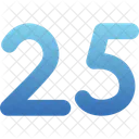 Twenty five  Symbol
