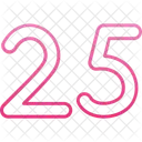 Twenty five  Symbol