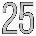 Numbers Days 25 Icon