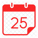 Twenty Five Calendar Calender Icon