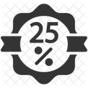 25 Percentage Discount Icon