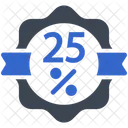 25 Percentage Discount Icon