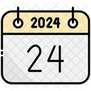 Twenty Four Calendar 2024 Icon