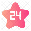 Twenty Four Number Shapes And Symbols Icon