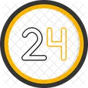 Twenty Four Count Counting Icon
