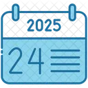 Twenty Fourth Calendar Time Icon