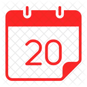 Twenty Calendar Calender 아이콘