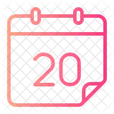 Twenty Calendar Calender 아이콘