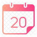 Twenty Calendar Calender 아이콘