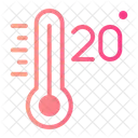 Twenty Celsius Temperature 아이콘