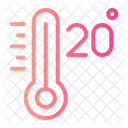 Twenty Celsius Temperature 아이콘
