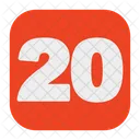 Twenty 20 Number Icon