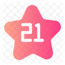 Twenty One Number Shapes And Symbols Icon