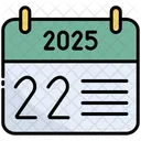 Twenty Second Calendar Time Icon