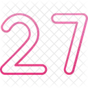 Twenty Seven Count Counting Icon