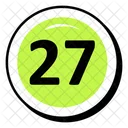 Twenty Seven Number  Icon