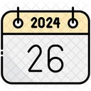Twenty Six Calendar 2024 Icon