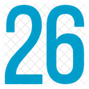 Twenty Six Numbers Icon