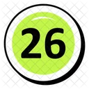 Twenty Six Number  Icon