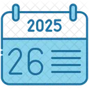 Twenty Sixth Calendar Time Icon