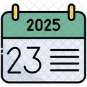 Twenty Third Calendar Time Icon