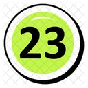 Twenty Three Number  Icon