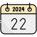 Twenty Two Calendar 2024 Icon