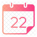 Twenty Two Calendar Calender Icon