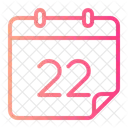 Twenty Two Calendar Calender Icon