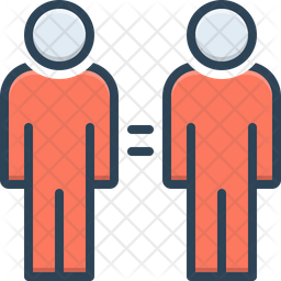 Twin Icon Download In Colored Outline Style