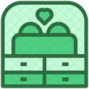 Furniture Bed Love Icon