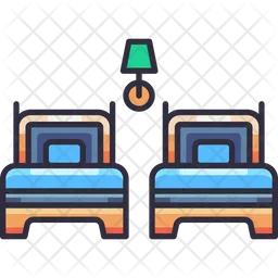 Twin beds  Icon