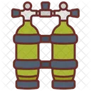 Twin Tank Tank Oxygen Icon