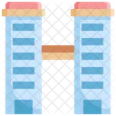Twin Tower Building Icon