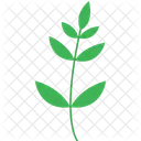 Twing With Leaves Flower  Icon