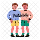 Twinning Matching Friendship Icon