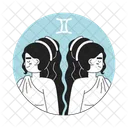 Twins woman gemini zodiac  Icon