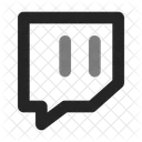 Twitch Brands Duo Line Icon