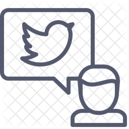 Twitter Icon Of Line Style Available In Svg Png Eps Ai Icon Fonts