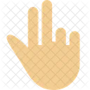 Two Fingers Action Icon