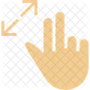 Two Fingers Resize Icon
