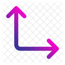 Two Arrow Turn Right Go Right Icon