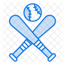 Two Bats Game Sport Icon