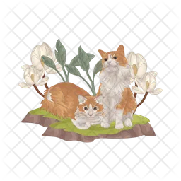 Two cats  Icon