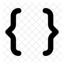 Curly Bracket Bracket Code Icon