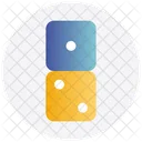 Two Dices Casino Dices Cubes Icon