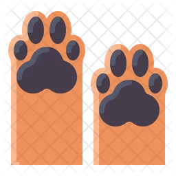 Two Dog Paws  Icon